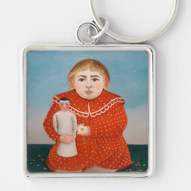 Henri Rousseau - Child with a Doll Key Ring (Front)