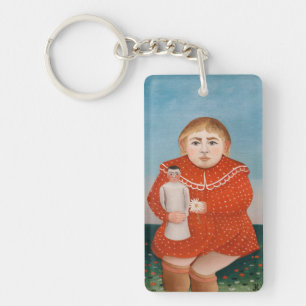 Henri Rousseau - Child with a Doll Key Ring