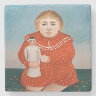 Henri Rousseau - Child with a Doll Stone Coaster