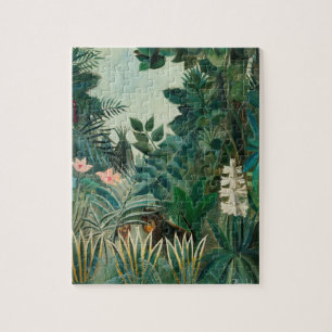 Henri Rousseau, Equatorial Jungle   Vintage Tropic Jigsaw Puzzle