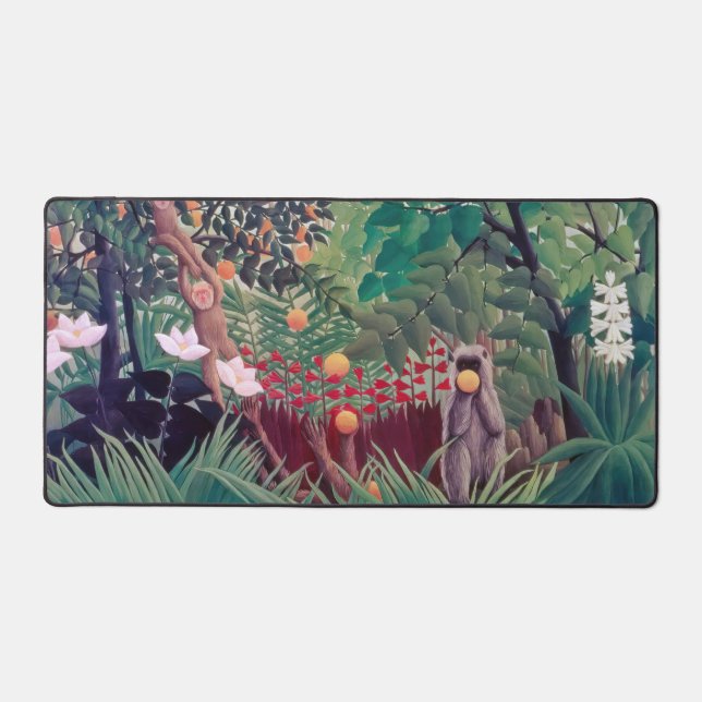 Henri Rousseau - Exotic Landscape Desk Mat (Front)