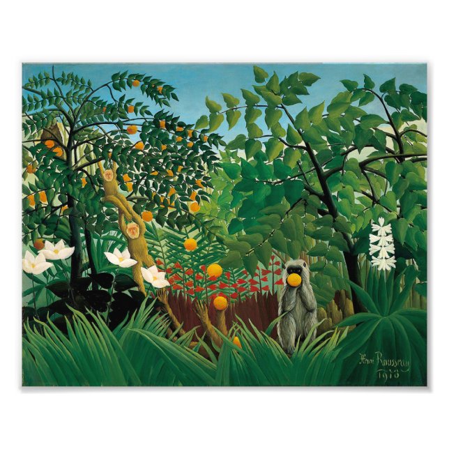 Henri Rousseau Exotic Landscape Print (Front)