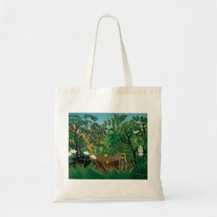 Henri Rousseau Exotic Landscape Tote Bag