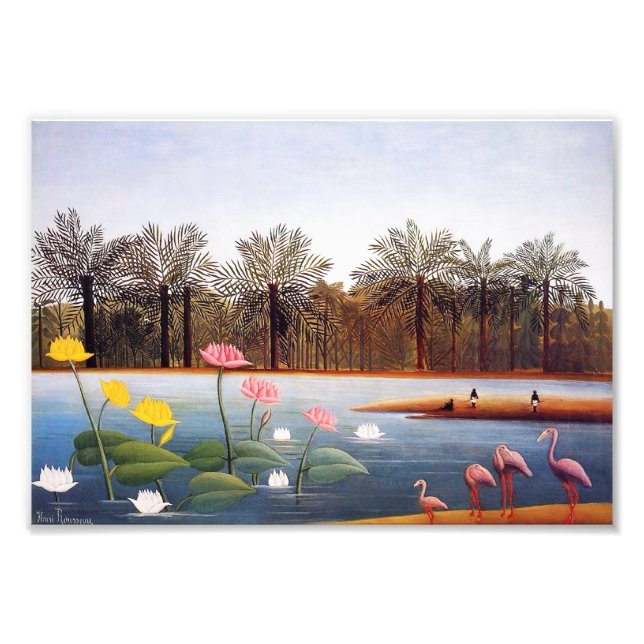 Henri Rousseau Flamingoes Print (Front)
