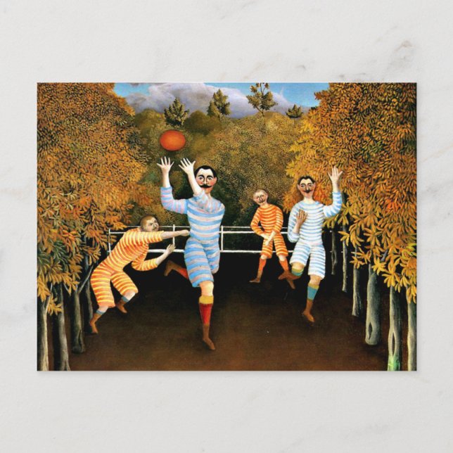 Henri Rousseau - Football Players, Postcard (Front)