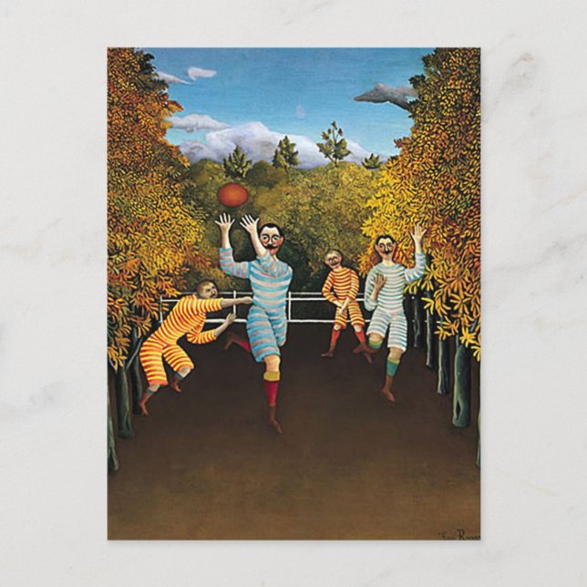 Henri Rousseau - Football Players Postcard (Front)