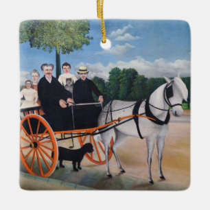 Henri Rousseau - La Carriole du pere Junier Ceramic Ornament