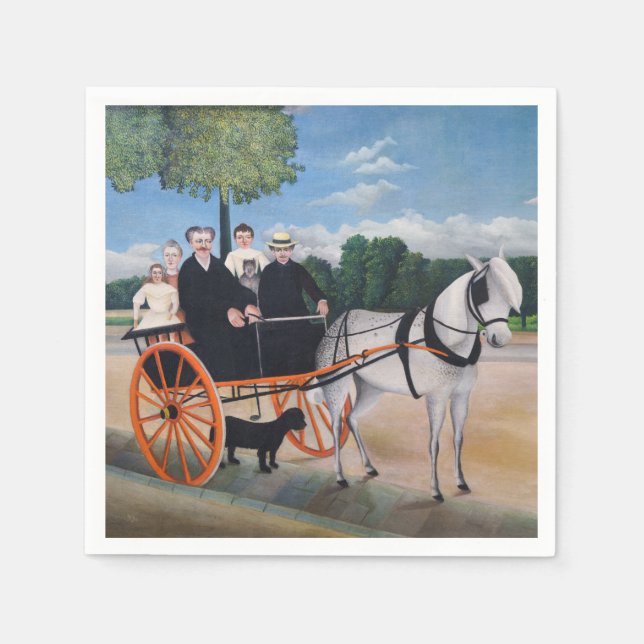 Henri Rousseau - La Carriole du pere Junier Napkin (Front)