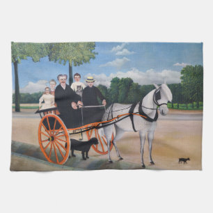 Henri Rousseau - La Carriole du pere Junier Tea Towel