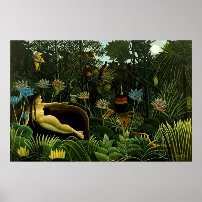 Henri Rousseau Painting Poster (Front)