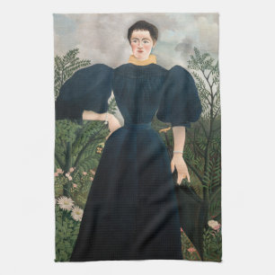 Henri Rousseau - Portrait of Madame M. Tea Towel