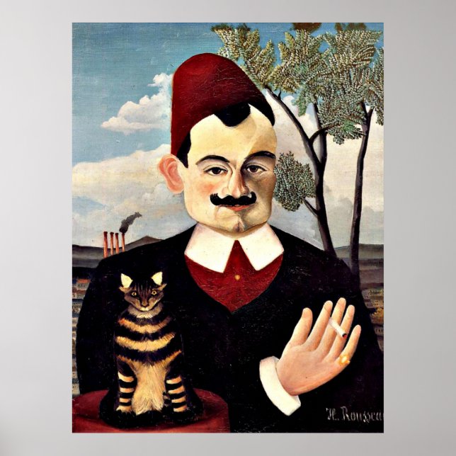 Henri Rousseau - Portrait of Monsieur X Poster (Front)