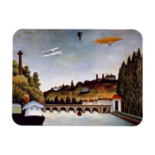 Henri Rousseau - Sevres bridge & hills of Clamart Magnet