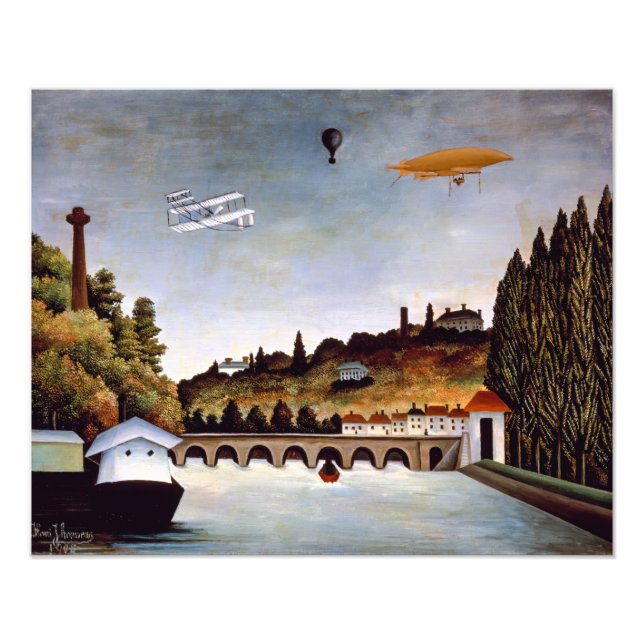 Henri Rousseau - Sevres bridge & hills of Clamart Photo Print (Front)