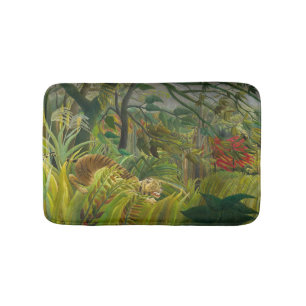 Henri Rousseau - Surprised! Bath Mat