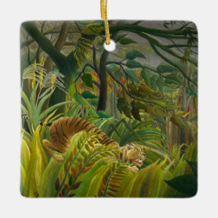 Henri Rousseau - Surprised! Ceramic Ornament