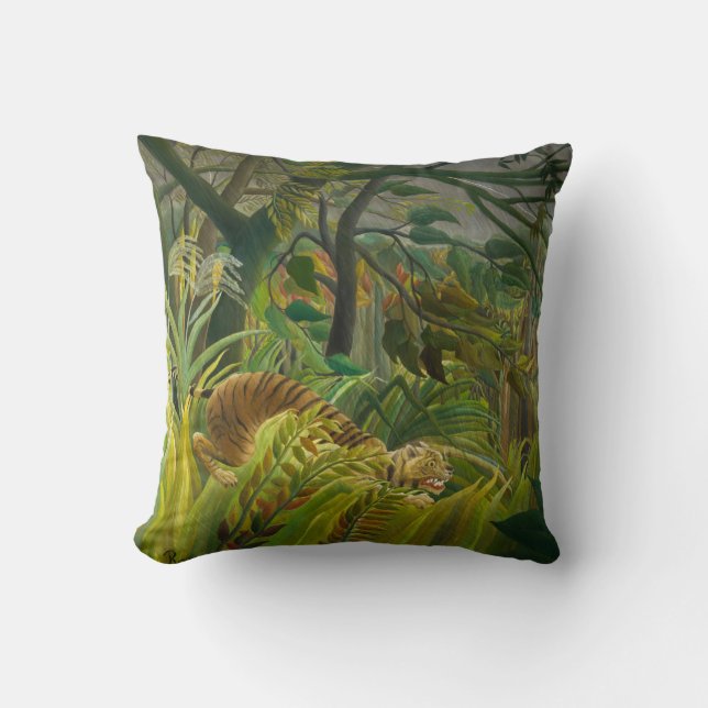 Henri Rousseau - Surprised! Cushion (Front)