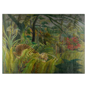 Henri Rousseau - Surprised! Cutting Board
