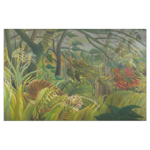 Henri Rousseau - Surprised! Fabric