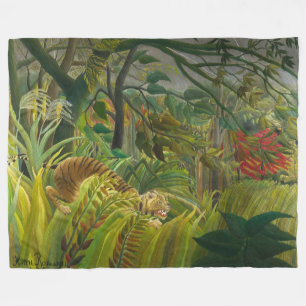 Henri Rousseau - Surprised! Fleece Blanket
