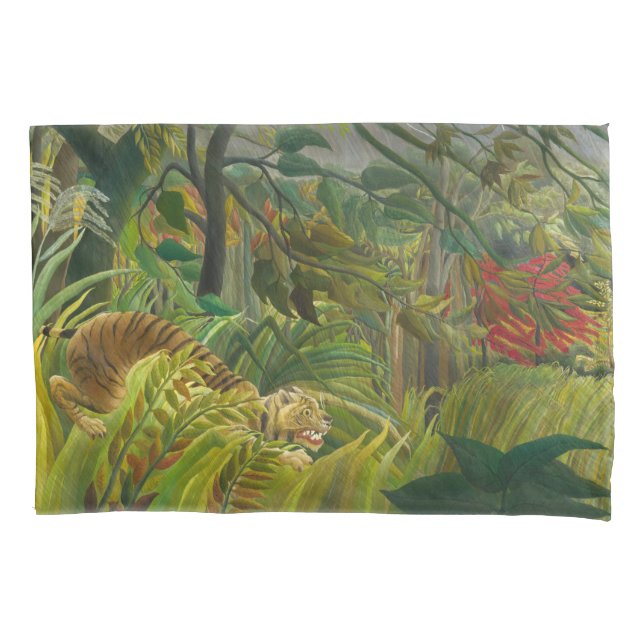 Henri Rousseau - Surprised! Pillowcase (Front)