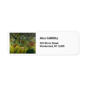 Henri Rousseau - Surprised! Return Address Label