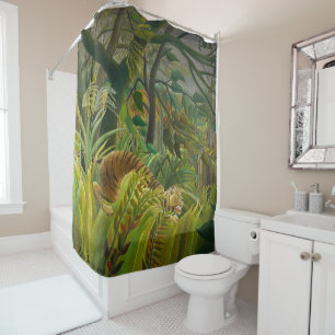 Henri Rousseau - Surprised! Shower Curtain