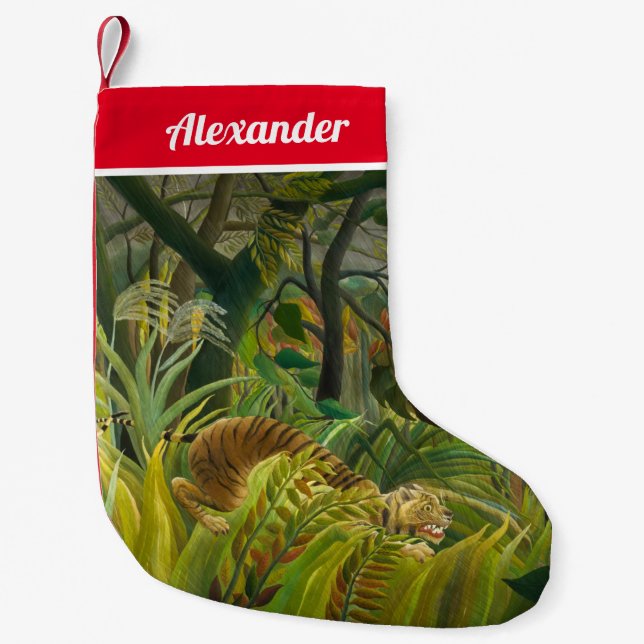 Henri Rousseau - Surprised! Small Christmas Stocking (Front)