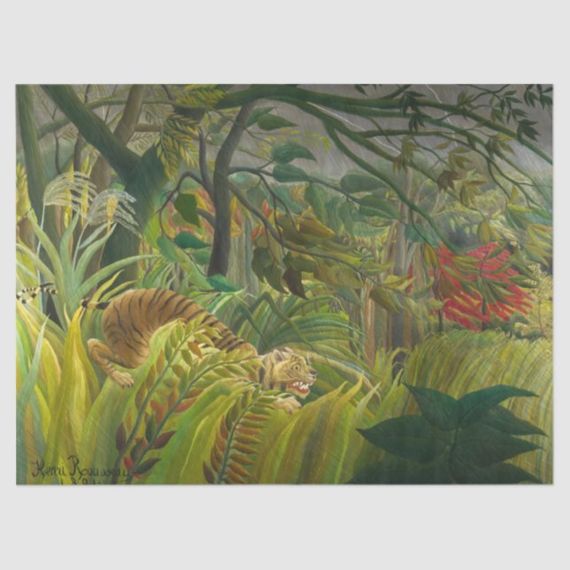Henri Rousseau - Surprised! Tissue Paper (Front)