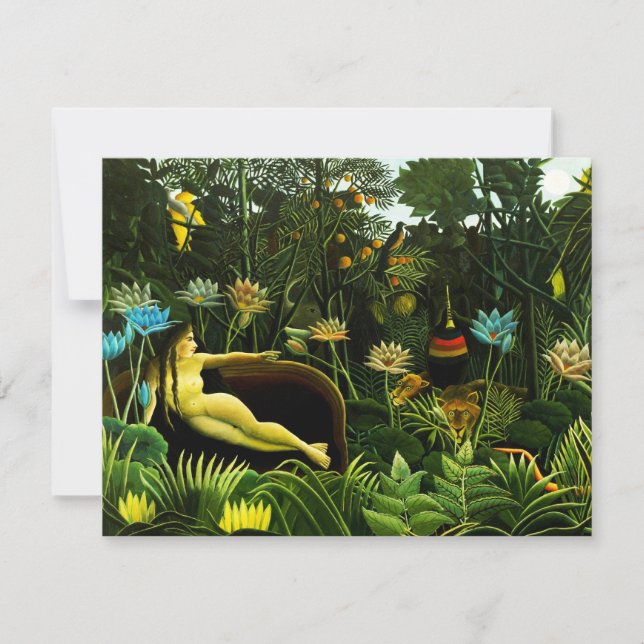 Henri Rousseau The Dream Invitations (Front)