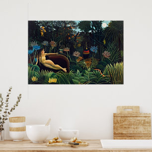 Henri Rousseau The Dream Jungle Fine Art Poster