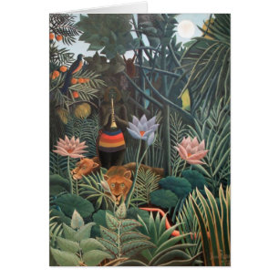 Henri Rousseau The Dream Jungle Flowers Surrealism