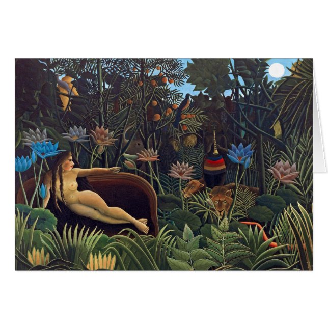 Henri Rousseau The Dream - Jungle Woman w Animals (Front Horizontal)