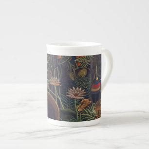 Henri Rousseau The Dream - Jungle Woman w Animals Bone China Mug