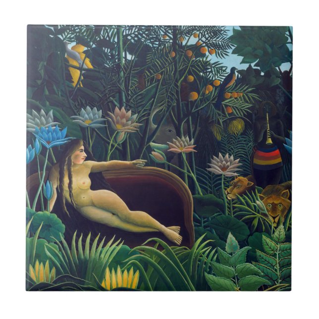Henri Rousseau - The Dream / Le Reve Ceramic Tile (Front)