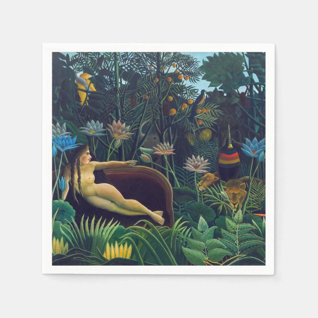 Henri Rousseau - The Dream / Le Reve Napkin (Front)
