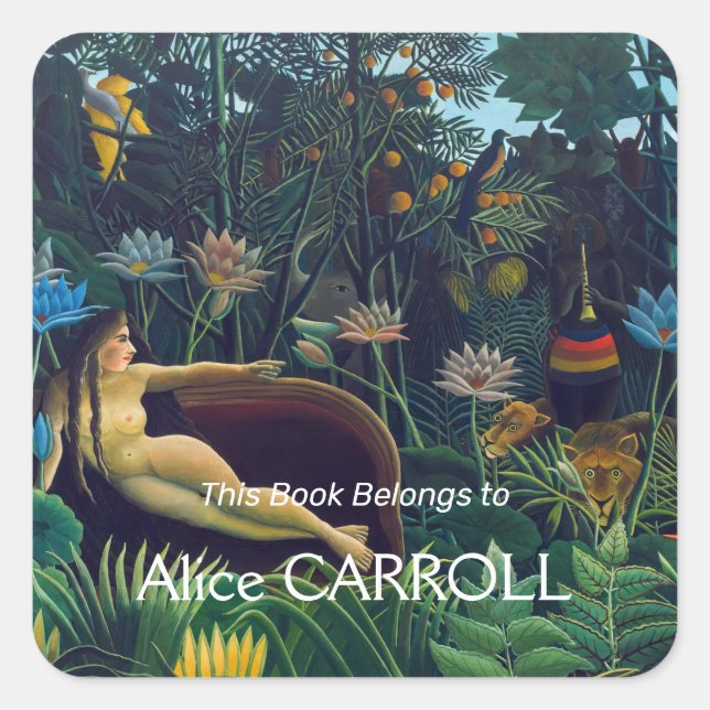 Henri Rousseau - The Dream / Le Reve Square Sticker (Front)