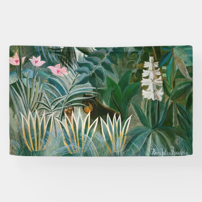 Henri Rousseau - The Equatorial Jungle Banner (Horizontal)