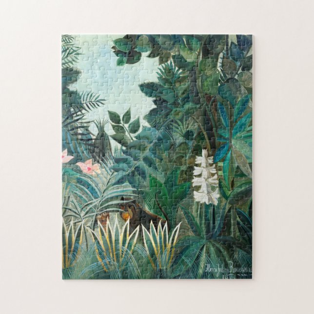 Henri Rousseau The Equatorial Jungle Botanical Gar Jigsaw Puzzle (Vertical)