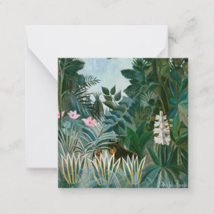 Henri Rousseau - The Equatorial Jungle Card