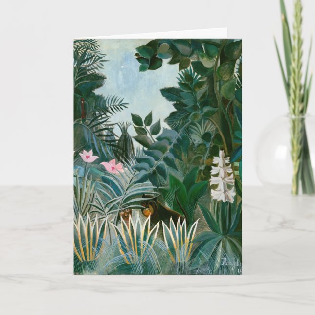 Henri Rousseau - The Equatorial Jungle Card (Front)