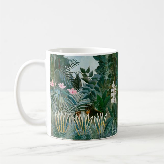 Henri Rousseau - The Equatorial Jungle Coffee Mug (Left)