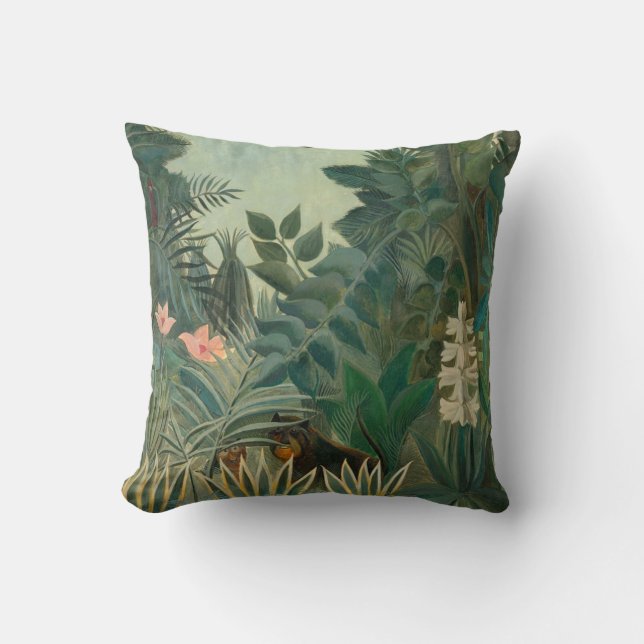 Henri Rousseau The Equatorial Jungle Cushion (Front)