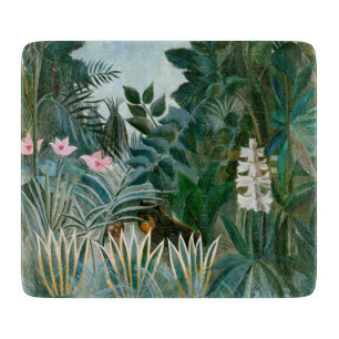 Henri Rousseau - The Equatorial Jungle Cutting Board