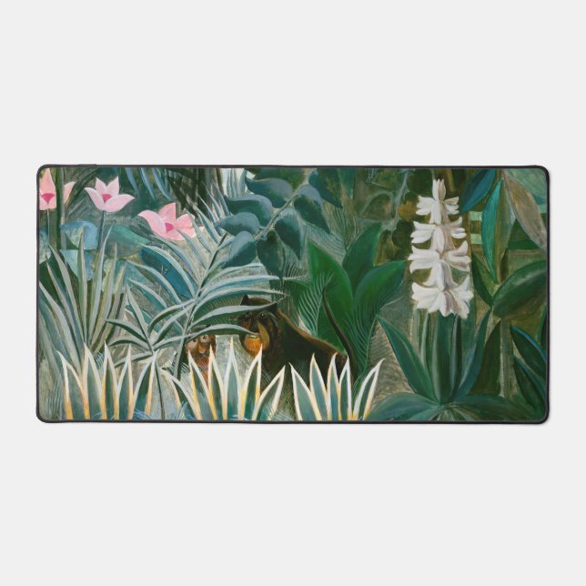 Henri Rousseau - The Equatorial Jungle Desk Mat (Front)