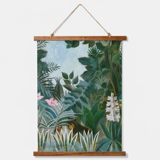 Henri Rousseau - The Equatorial Jungle Hanging Tapestry (Front)