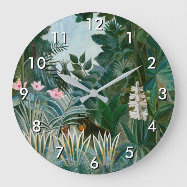 Henri Rousseau - The Equatorial Jungle Large Clock (Front)