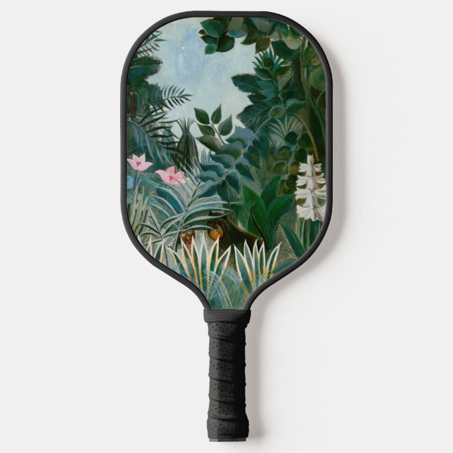 Henri Rousseau - The Equatorial Jungle Pickleball Paddle (Front)