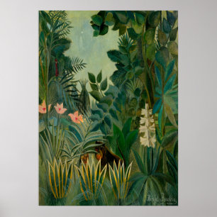 Henri Rousseau - The Equatorial Jungle Poster