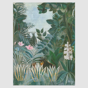 Henri Rousseau - The Equatorial Jungle Tissue Paper